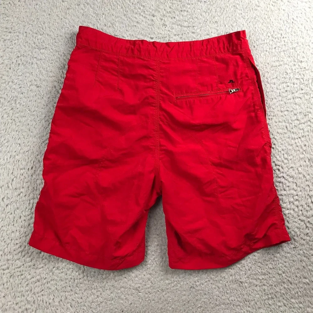 J Lindeberg Swim Trunks Mens S Red 7